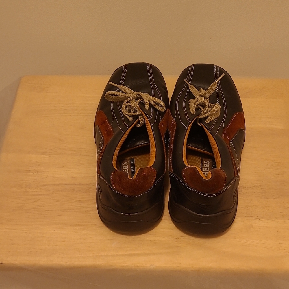 Skechers Men's Black and Brown Casual Shoes - Picture 4 of 6